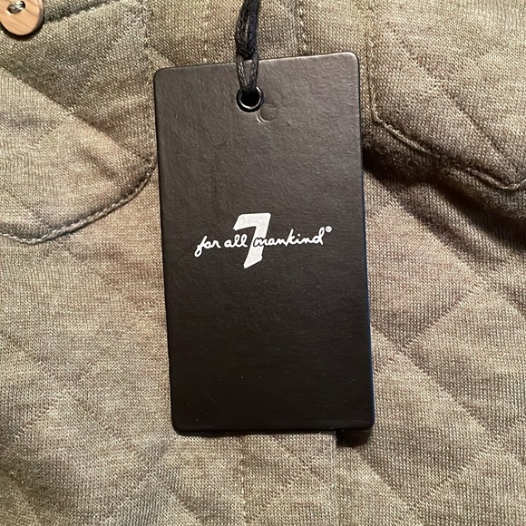 NEW 7 For All Mankind 1 piece fur lined snap middle LS Jumpsuit Size:12 M green - Picture 3 of 8